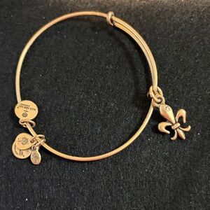 Alex and Ani Gold Tone Charm Bracelet